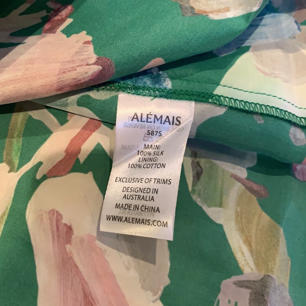 Alemais Green Floral A-Line Midi Skirt - Picture 5 of 5